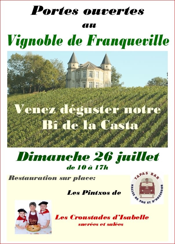 PORTES OUVERTES DES VIGNES 26/07/26